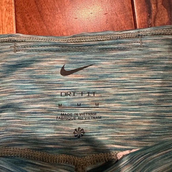 Nike marled green medium Athletic Sports Bra and Leggings Set youth girl - Picture 3 of 3